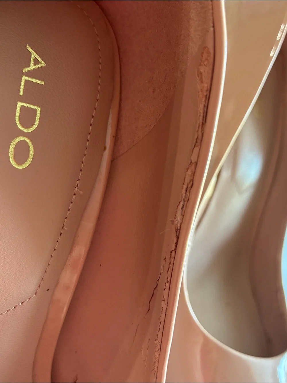 ALDO Stessy Nude Patent Pointed Toe Stiletto Pumps - Size 6